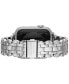 ფოტო #5 პროდუქტის Women's Silver Stainless Steel Band for Apple Watch, 42,44,45,49mm