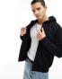 Фото #2 товара Jack & Jones oversized zip through hoodie in black