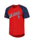 Men's Red St. Louis Cardinals Button-Down Raglan Fashion Jersey