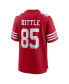 Фото #3 товара Men's George Kittle Scarlet San Francisco 49ers Player Game Jersey