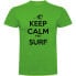 KRUSKIS Keep Calm and Surf Short Sleeve T-shirt short sleeve T-shirt