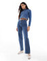 Фото #2 товара Vero Moda rhinestone denim jacket co-ord in medium blue