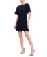 ფოტო #3 პროდუქტის Women's Scallop Trim A-Line Dress