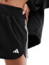 adidas Training Pacer shorts in black