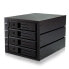 Фото #1 товара ICY BOX IB-564SSK - 3x 5.25" - Storage drive tray - 2.5" - SATA - SATA II - SATA III - Serial Attached SCSI (SAS) - Black - Aluminium