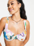 Фото #1 товара ASOS DESIGN Fuller Bust mix and match underwired bikini top in floral swirl print