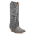 Dingo Eye Candy Rhinestone Snip Toe Cowboy Womens Black Casual Boots DI177-001