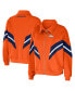 ფოტო #1 პროდუქტის Women's Orange Denver Broncos Plus Size Yarn Dye Stripe Full-Zip Jacket