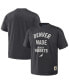 Фото #1 товара Men's NBA x Anthracite Denver Nuggets Heavyweight Oversized T-shirt