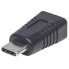 Фото #2 товара Manhattan USB-C to Mini-USB Adapter - Male to Female - 5 Gbps (USB 3.2 Gen1 aka USB 3.0) - SuperSpeed USB - Black - Lifetime Warranty - Polybag - USB C - USB Mini-B - Black