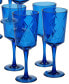Фото #3 товара Cobalt Blue Diamond Acrylic 8-Pc. All-Purpose Goblet Set