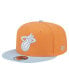 Фото #1 товара Men's Orange/Light Blue Miami Heat 2-Tone Color Pack 9fifty Snapback Hat