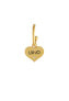 Romantic gold plated single earrings 2in1 Brilliant LJ1655