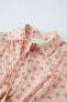 Фото #3 товара Рубашка с цветочным принтом ZARA