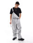 Фото #1 товара ASOS DESIGN nylon parachute dungaree in silver