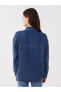 Фото #10 товара LCW Jeans Kadın Gömlek Yaka Düz Jean Ceket