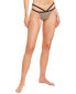 Фото #1 товара Sports Illustrated Swim Strappy Banded Bikini Bottom Women's Black Xl