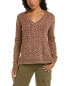 Johnny Was Rita V-Neck Wool & Cashmere-Blend Pullover Women's Brown Xs