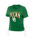 ფოტო #2 პროდუქტის Women's Green Oregon Ducks Side Lace-Up Modest Crop T-shirt