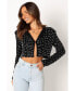 ფოტო #1 პროდუქტის Women's Monica All Over Pearl Crop Jacket