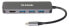 D-Link 5-in-1 USB-C Hub with HDMI/Power Delivery DUB-2333 - Wired - USB Type-C - 60 W - Grey - 5 Gbit/s - 4K Ultra HD