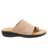 Фото #1 товара Trotters Regina T2231-158 Womens Beige Extra Wide Slides Sandals Shoes