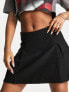 Фото #2 товара Only pleat detail mini skirt in black