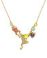Gold-Tone Take The Leap Frontal Necklace, 16" + 3" extender