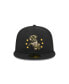 Фото #3 товара Men's Black Chicago White Sox 2024 Armed Forces Day On-Field 59FIFTY Fitted Hat