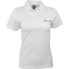 SHOEBACCA Solid Jersey Short Sleeve Polo Shirt Womens White Casual P39919-WHT-SB