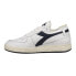 Diadora Mi Basket Row Cut Lace Up Mens White Sneakers Casual Shoes 176282-C1494