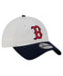 Men's Cream Boston Red Sox Leather Strap 9TWENTY Adjustable Hat