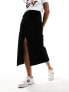 Nobody's Child cord midi skirt in black