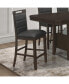 Фото #5 товара Prentiss 2-Piece Asian Hardwood Upholstered Counter Height Chair Set