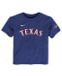 Toddler Boys and Girls Marcus Semien Royal Texas Rangers 2023 World Series Champions Name and Number T-shirt