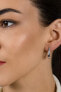 Фото #4 товара Charming silver hoop earrings EA886W