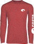 40% Off Costa Del Mar Long Sleeve Technical Crew Catonic Tee - UPF 50 - Red