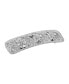 Women's Silver-Tone Flowers Bar Barrette