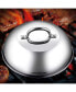 Фото #3 товара Stainless Steel 12 Inch Round Basting Cover Lid, Griddle Accessories