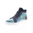 Фото #4 товара French Connection Pixel FC7192H Mens Blue Leather Lifestyle Sneakers Shoes