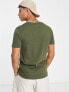 Jack & Jones Essentials t-shirt in cotton with crew neck in khaki - MGREEN