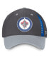 Фото #3 товара Men's Charcoal, Gray Winnipeg Jets Authentic Pro Home Ice Flex Hat