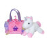 FANCY PALS Aurora Unicorn In A Pink Bag teddy