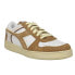 Фото #2 товара Diadora Magic Basket Low Suede Leather Lace Up Mens Brown, White Sneakers Casua