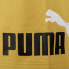 Фото #5 товара Puma Fleece Logo 10 Shorts Mens Yellow Casual Athletic Bottoms 84679331