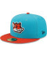 Men's Aqua and Orange Zorros de Somerset Copa De La Diversion 59FIFTY Fitted Hat