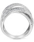 ფოტო #5 პროდუქტის EFFY® Diamond Baguette Crossover Statement Ring (1-5/8 ct. t.w.) in 14k White Gold