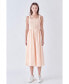 Фото #4 товара Платье полосатое средней длины English Factory для женщин