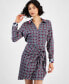 ფოტო #4 პროდუქტის Women's Ayla Tie-Front Shirtdress