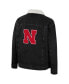 ფოტო #2 პროდუქტის Men's x Wrangler Charcoal Nebraska Huskers Western Button-Up Denim Jacket